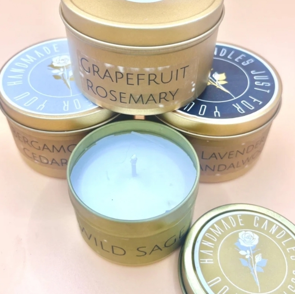 😍 8 OZ. GRAPEFRUIT ROSEMARY CANDLE - Picture 2 of 3